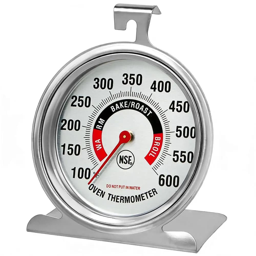 Termometro da Forno Grande da 3,5 Pollici per Forni a Gas/Elettrici con Gancio e Base, Facile da Leggere, Non Sbiadisce