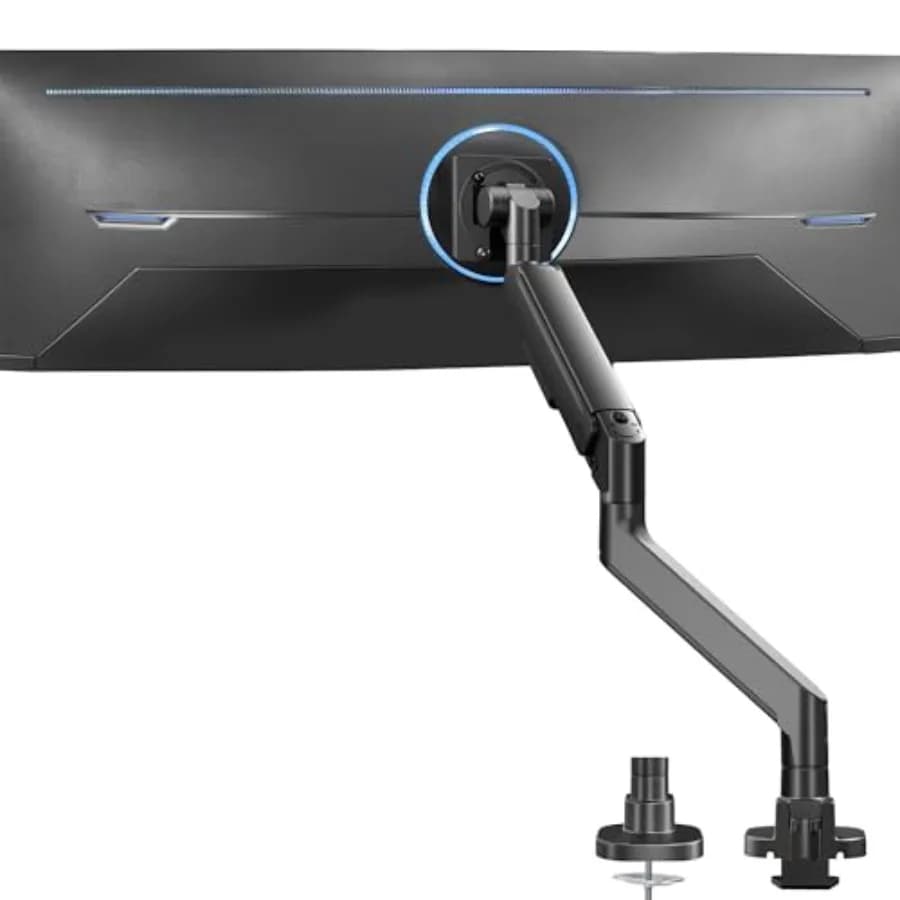Heavy Duty Ultrawide Monitor Arm for 57 Inch Screens up to 59.4 lbs Desk Mount TV and Monitor Stand Designed for S Odyssey Ark
