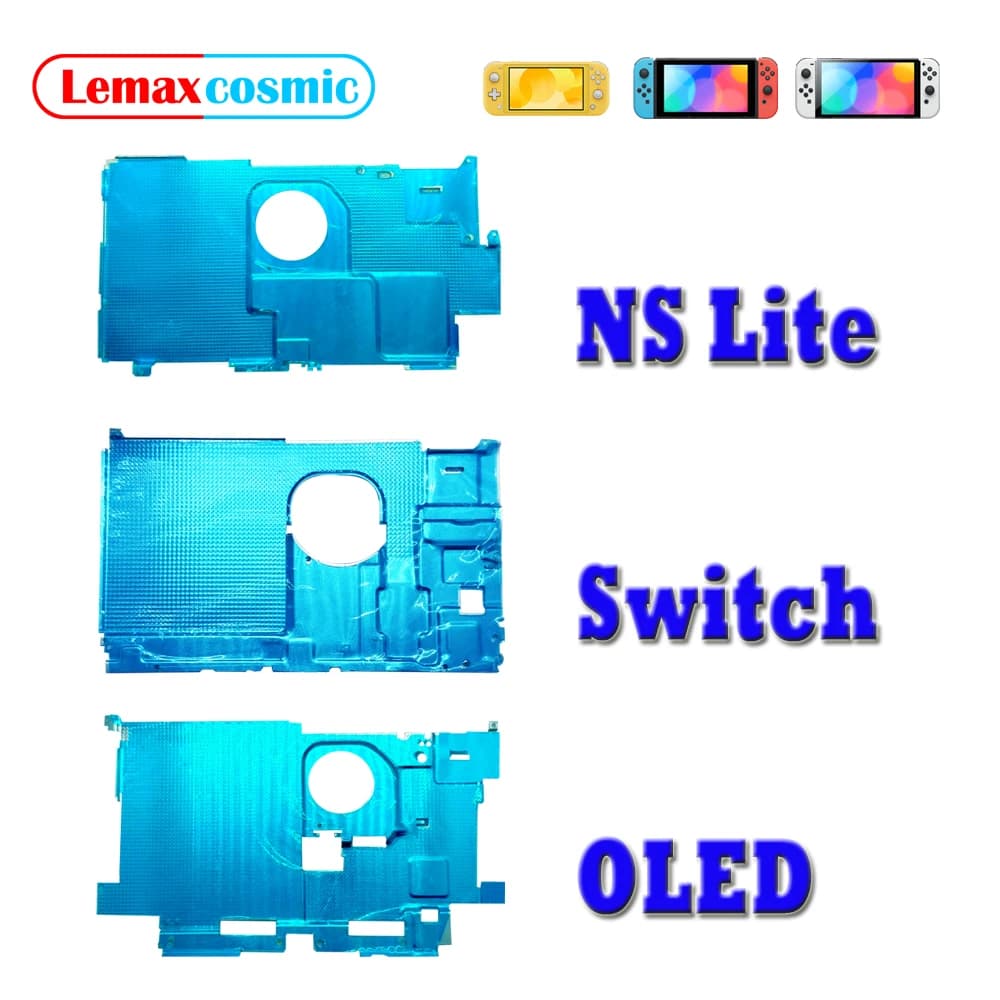 Console Dissipatore di calore in metallo Copertura posteriore in alluminio Lamiera di ferro Host Custodia Scudo Shell Dissipatore di calore per Nintendo Switch Lite OLED NS