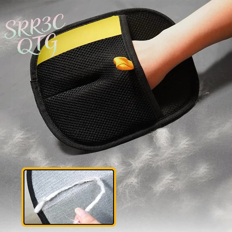 Guanto Elettrostatico per Rimozione Peli di Animali, Guanti per Toelettatura, Guanti ad Alta Efficienza per Rimozione Peli, Strumento per Rimozione Peli di Gatto