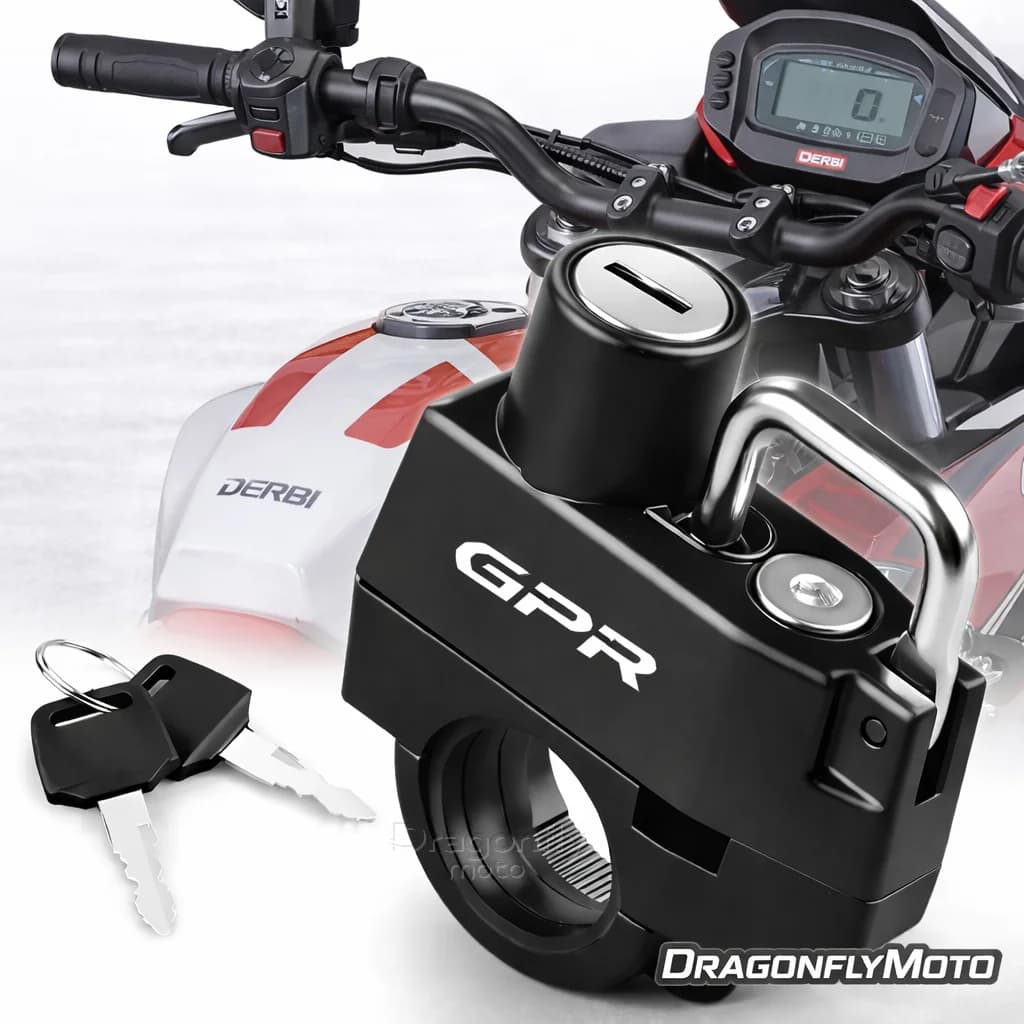 Lucchetto Antifurto per Casco Moto per Derbi GPR 50 125 75 Sport 125 2T 4T GPR 50 Nude - Dispositivo di Bloccaggio Casco