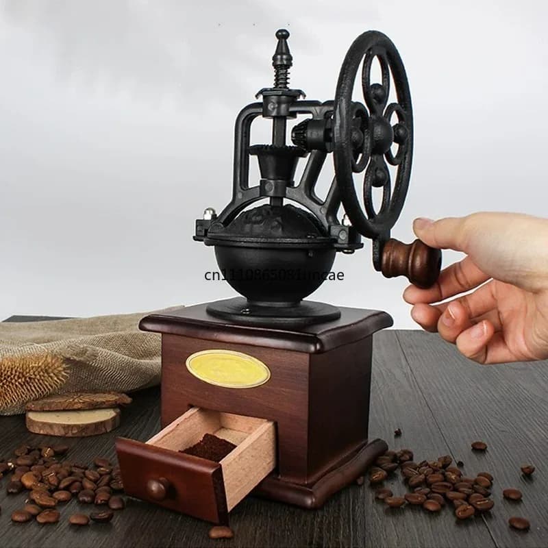 Retro Manual Coffee Bean Grinder Household Hand Grinding Mill