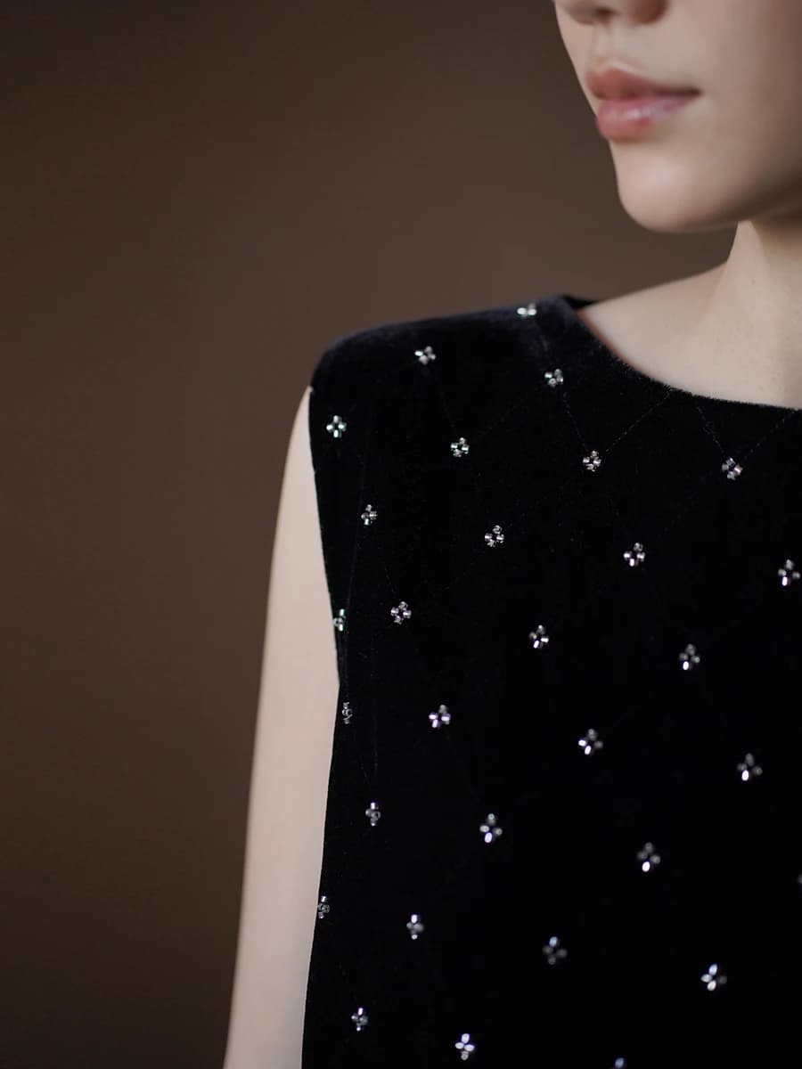Gilet in Velluto Fatto a Mano a Linea A con Effetto Snellente, Abbigliamento Casual da Donna alla Moda, Pezzo Unico Lavorato a Maglia a Maniche Lunghe per Casa e Lavoro