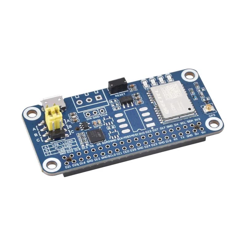 Dual-band GPS module series Waveshare LC29H for Raspberry Pi, dual-band positioning technology L1+L5, optional RTK function
