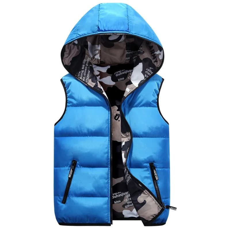 Gilet da uomo Giacche invernali senza maniche Uomo Double-Wear Gilet imbottito in cotone con cappuccio Cappotti Uomo Gilet caldo spesso Abbigliamento