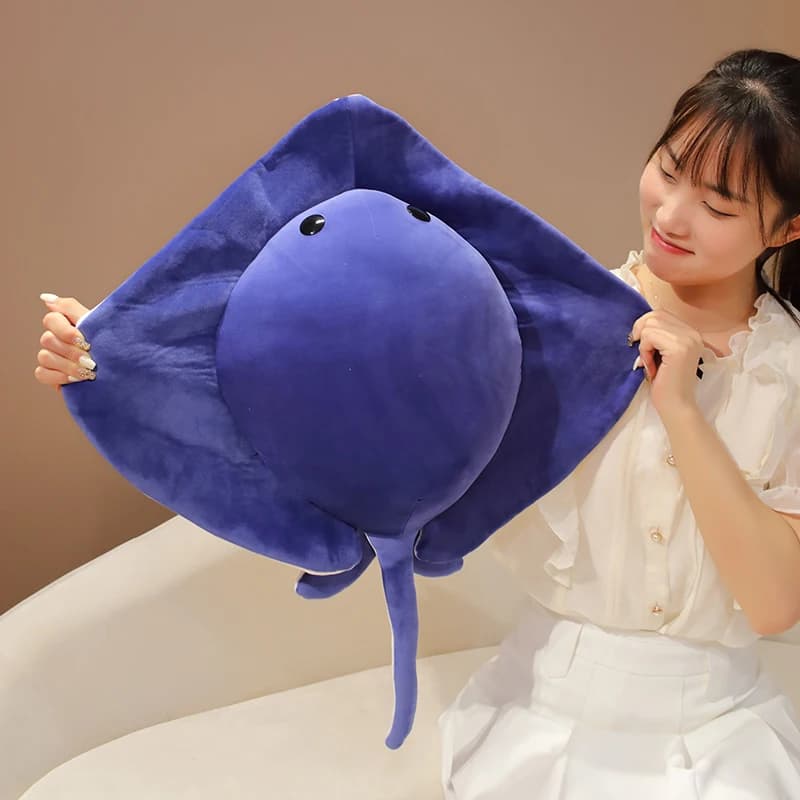 1pc 52/62 centimetri Del Fumetto Ray Diavolo Pesce Peluche Giocattoli di Simulazione Oceano Serie Pesce Peluche Cuscino Farcito Morbido Creativo Complementi Arredo Casa regalo