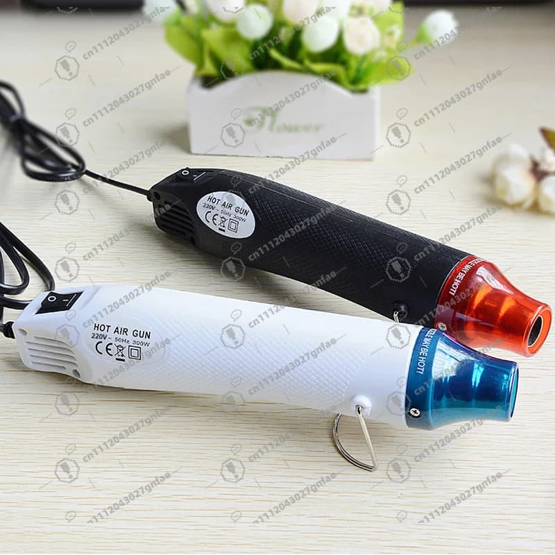 Pistola ad Aria Calda Portatile 220V, Strumento Termoretraibile, Stazione di Rilavorazione per Riparazione Telefoni, Dispositivo di Riscaldamento 300-500 ° Regolabile
