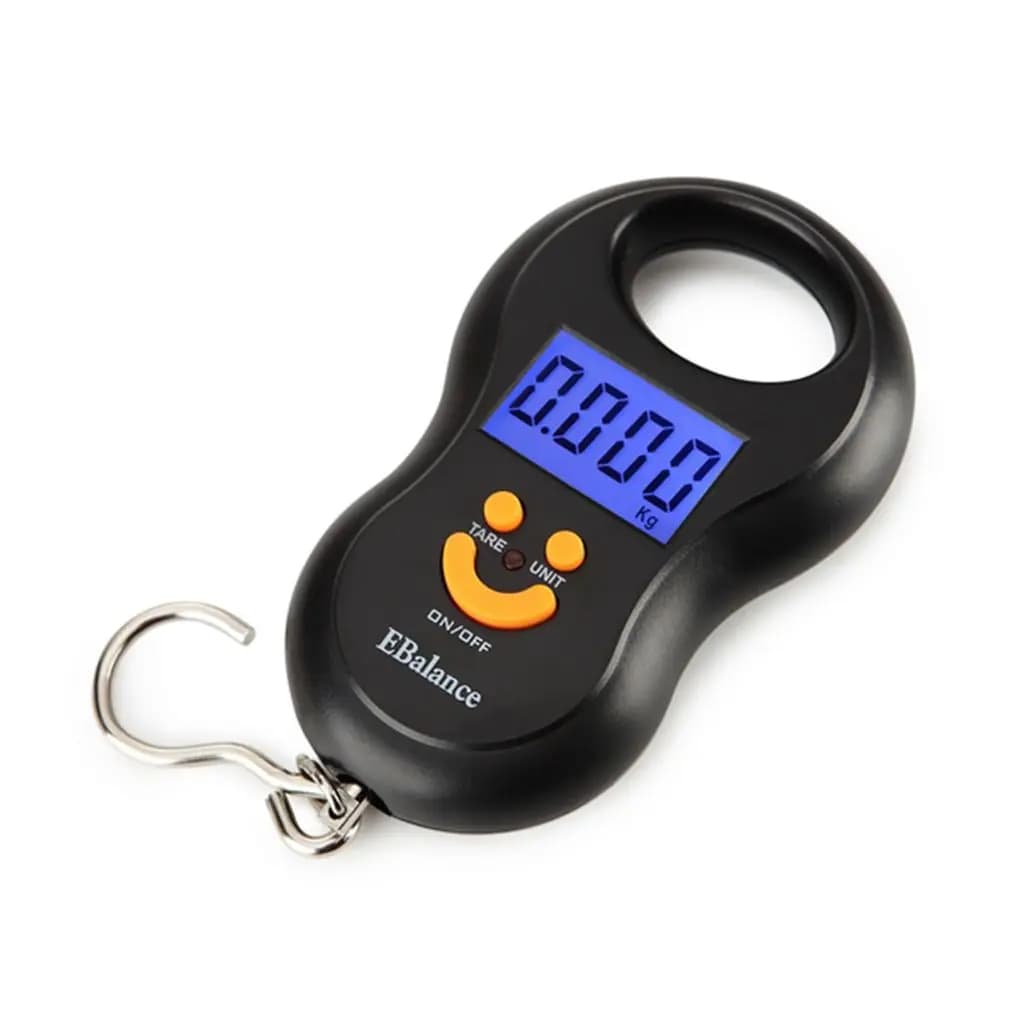Bilancia elettronica digitale per bagagli per pesci da 50 kg/10 g con display retroilluminato Bilancia per alimenti