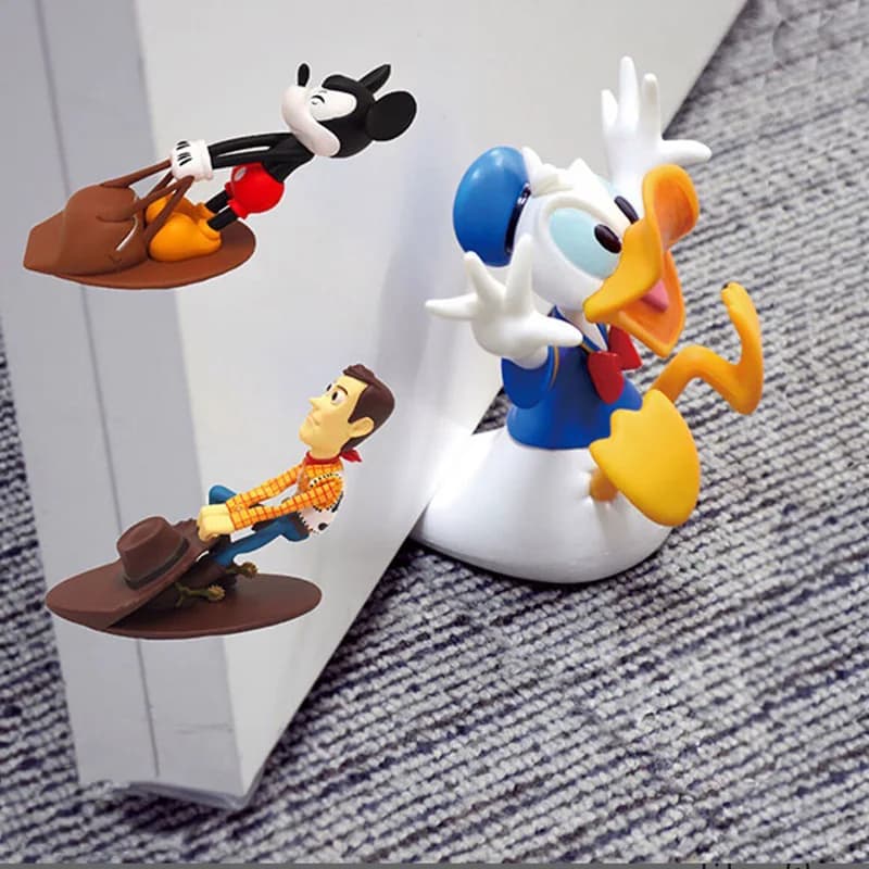 Fermaporta a Forma di Topolino, Paperino e Woody, Personaggi dei Cartoni Animati, Decorazione Carina per Casa e Camera da Letto, Regalo