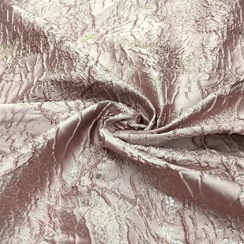 European Style Silver Thread Dark Pattern Embossed Jacquard for Dress Fabric Spring Autumn Fluffy Skirt Children's Performance