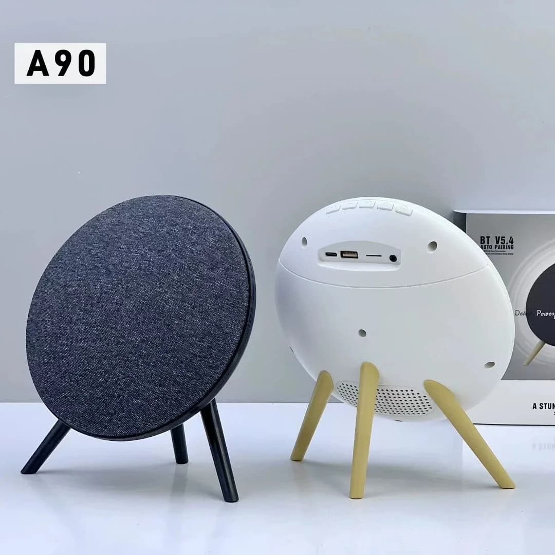 Altoparlante Bluetooth A90 360 ° Shock Sound 1200mAh 6H Batteria a lunga durata Supporto TWS/USB/TF/AUX Altoparlante portatile per feste all'aperto