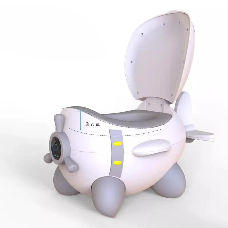 Nuovo WC assistito in plastica, pattumiera da esterno per aereo