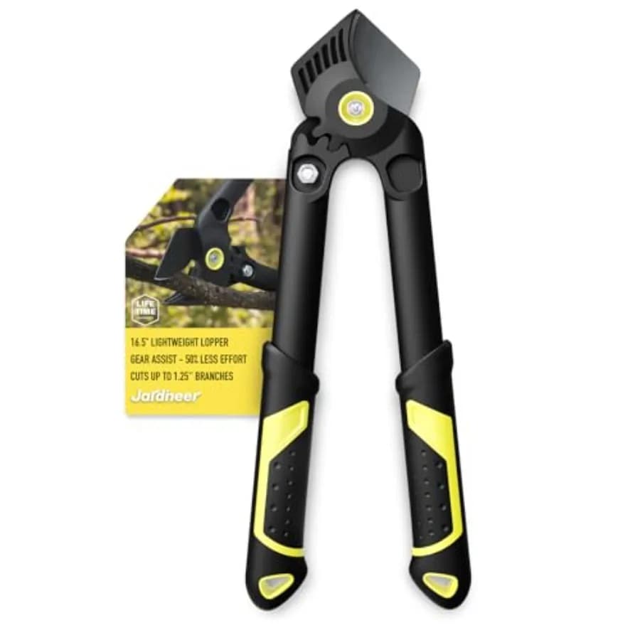Forbici da Giardino da 16,5 Pollici, Cesoie da Potatura con Sistema di Assistenza e Manici Rinforzati Testati a Trazione, Forbici Manuali Leggere per Y