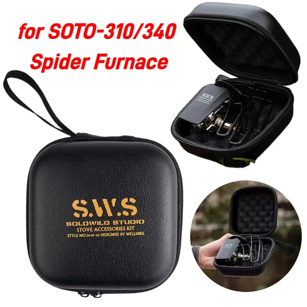 Storage Bag Waterproof Protection Organizer Multifunctional Camping Stove Storage Box for SOTO-310/340 Spider Furnace