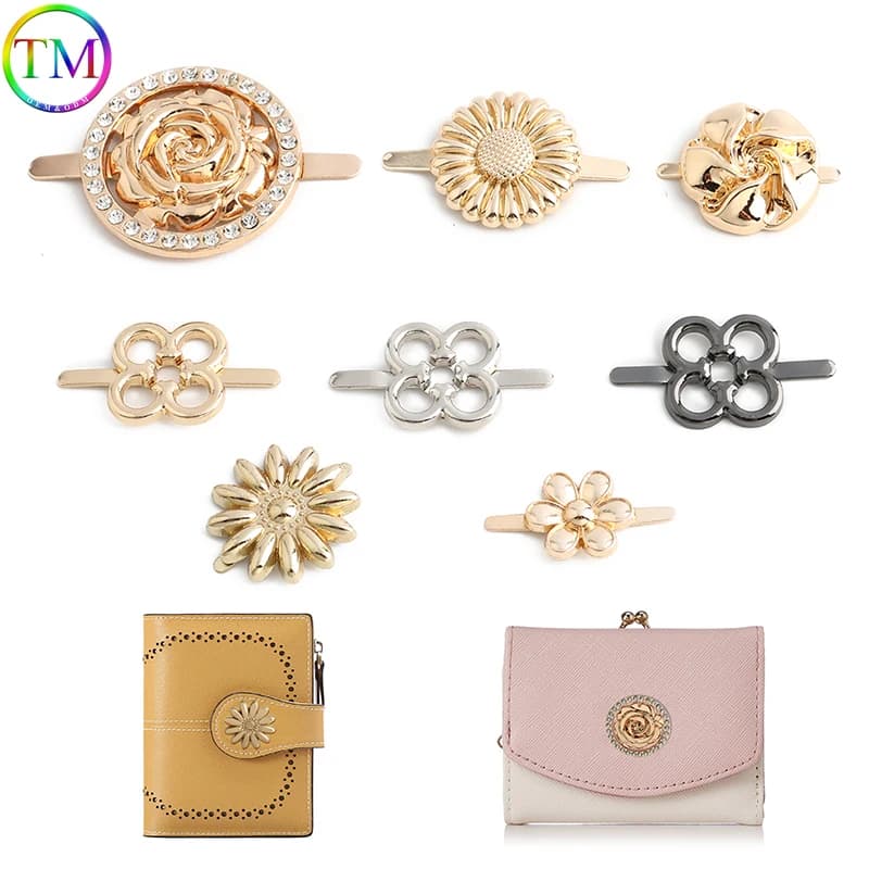 Fibbia ad anello con chiusura a fibbia in metallo per scarpe alla moda Chiusura a clip Borsa per indumenti Hardware Accessori artigianali in pelle fai-da-te