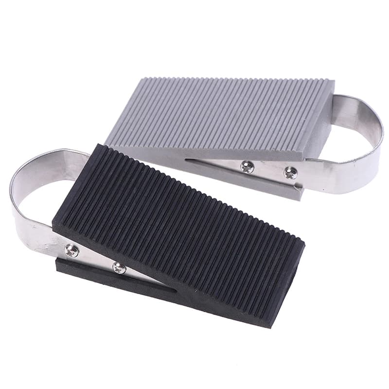 Rubber Door Stopper Children Safety Protector Home Office Furniture Fittings Door Stop Wedge Block Soft Bottom Hardware