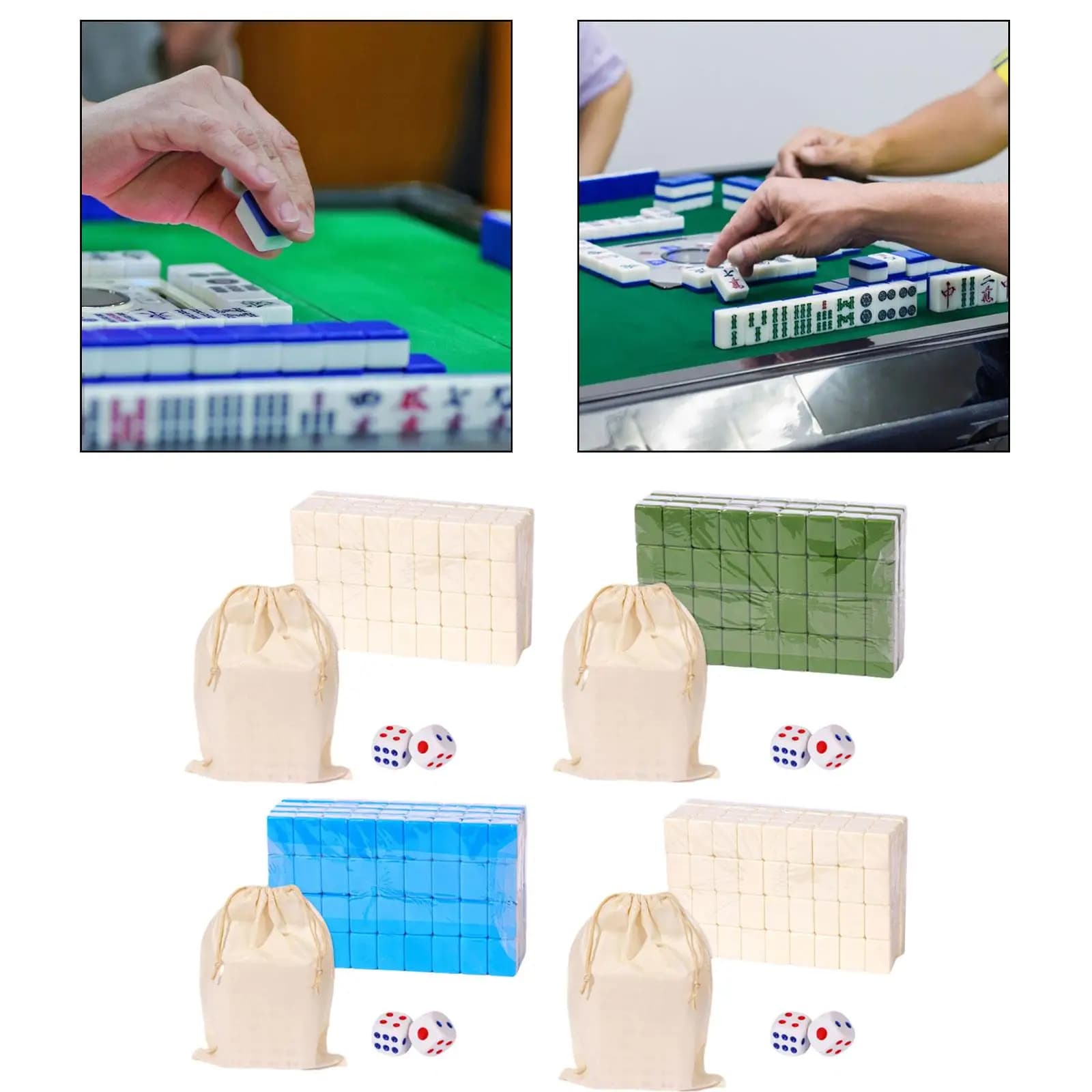 Set da Viaggio Mini Mahjong, Gioco da Tavolo Tradizionale Cinese Antico, Gioco Classico con Tessere, Set Giocattolo Mahjong Cinese per Bambini