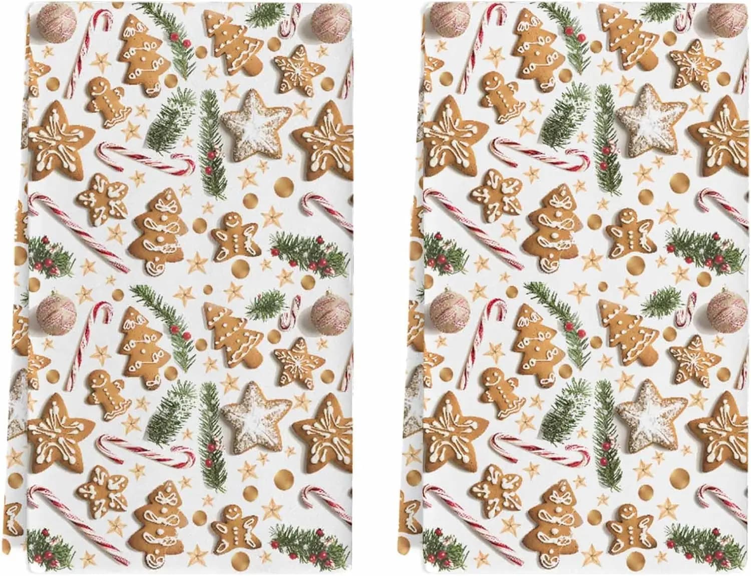 Xmas Trees Pine Needles Kitchen Dish Tea Towels Cleaning Supplies Quick Drying Bar Hand Dishcloths Christmas Home Decorations