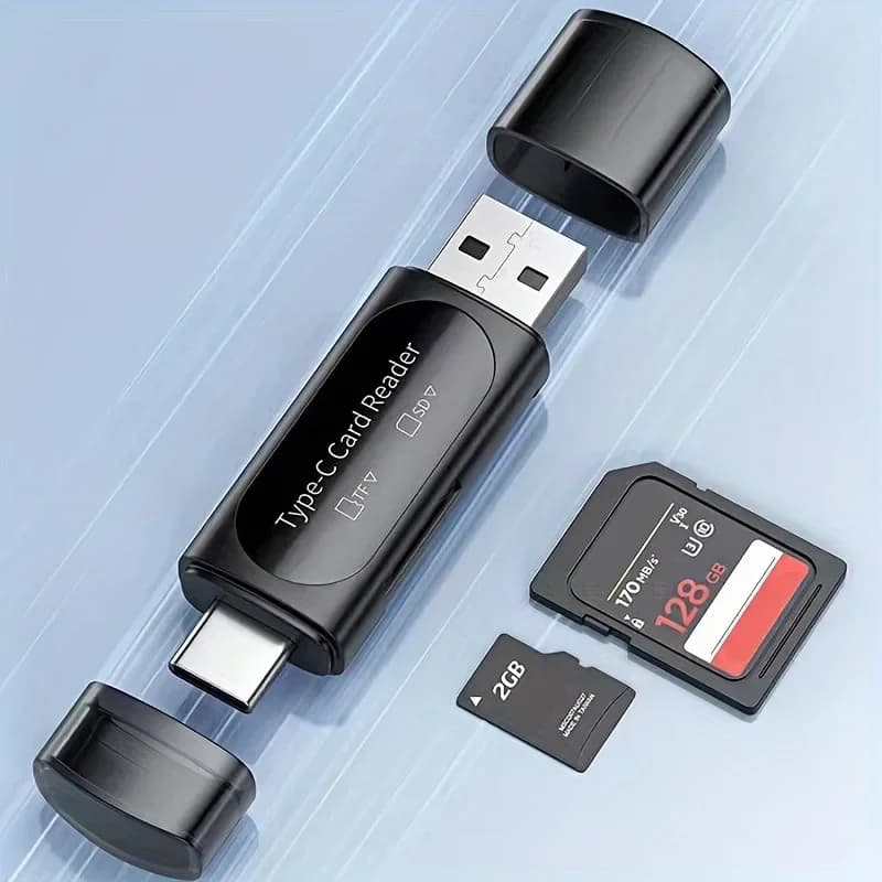 Lettore di schede Adattatore per scheda di memoria da USB 3.0 a SD Micro SD TF Accessori per PC portatili Lettore di schede multi-intelligente
