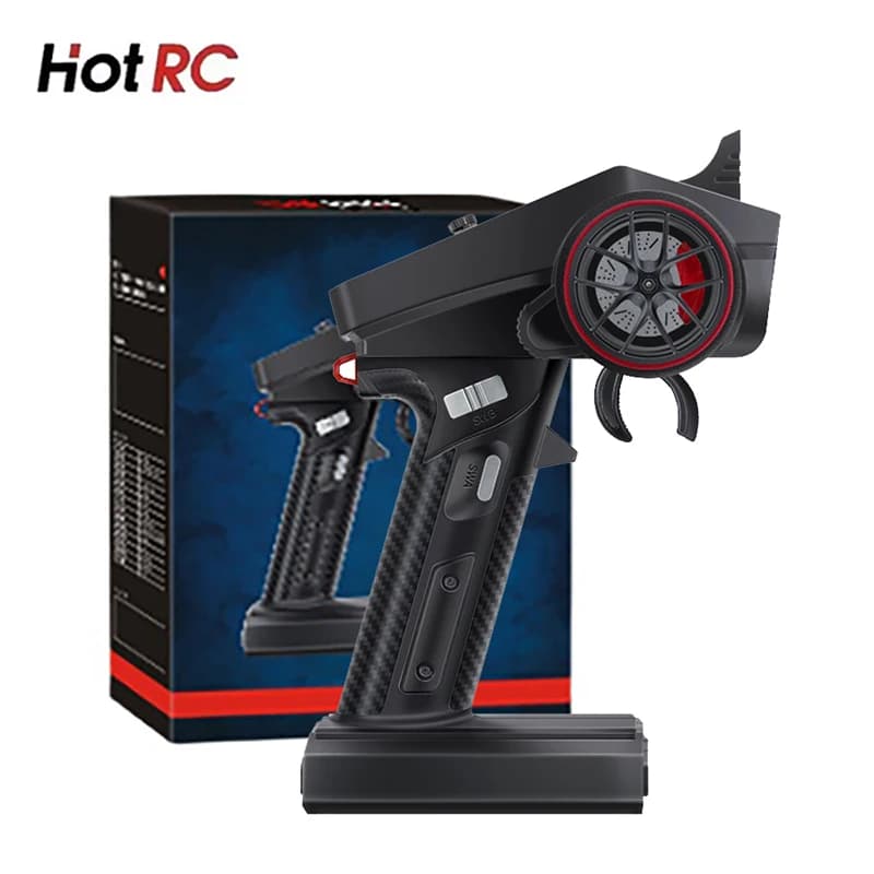 HotRC CT-6A 6CH 2.4G Sistema radio Trasmettitore Telecomando con ricevitore F-06A per barca giocattolo RC
