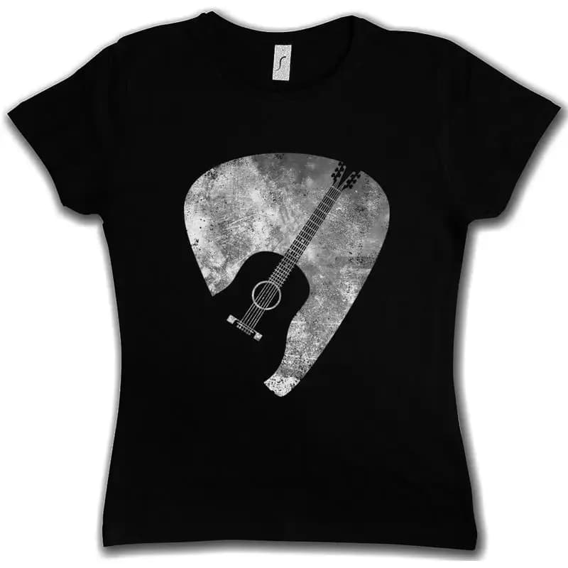 T-shirt PLECTRUM con motivo pick, flatpick, rock, chitarra, musicista, musica, metal, band, roll