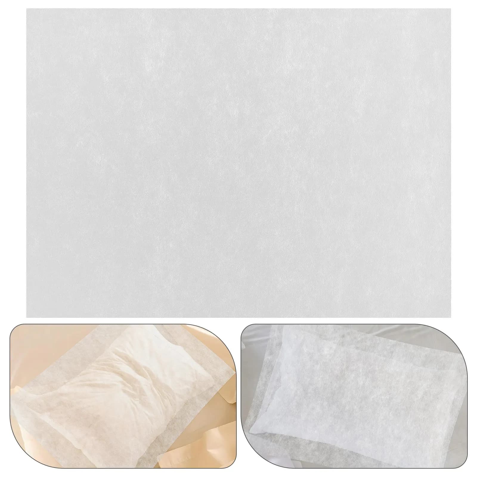 100Pcs Travel Pillow Towel Disposable Single Use Non Woven Pillow Protector for Camping Salon Spa Facial Massage Table Bed