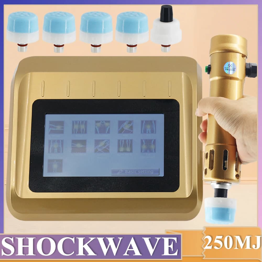 250MJ Wave Therapy Machine, Chiropractic Adjustment Tool, ED Treatment, Pain Lift, Body Massage 2 IN 1
