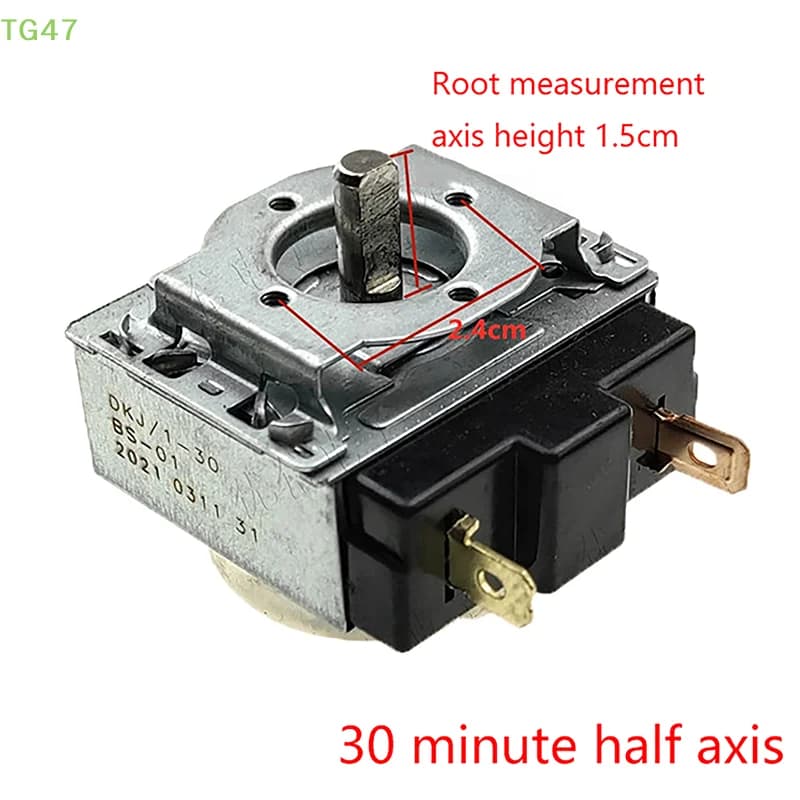 Timer Elettronico per Forno a Microonde e Friggitrice ad Aria, 30/60/90/120 Minuti, 15A 125V 16A 250V, Interruttore Temporizzato con Ritardo