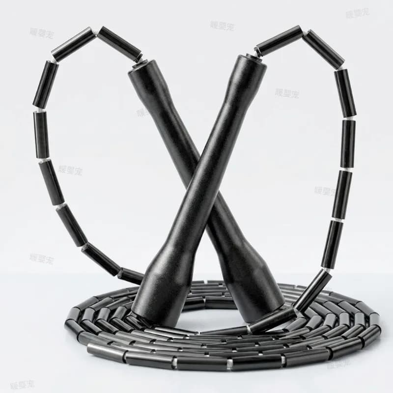 PE Beaded Segmented Bamboo Knot Jump Rope Exercise Racing Jump Rope Fitness Jump Rope Gym Fitness Sport Training Equipment