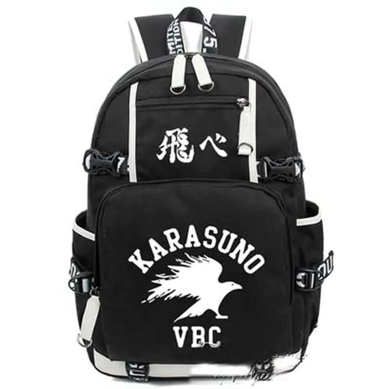 Anime karasuno Backpack Cosplay Luminous Canvas Bag Schoolbag Japan Korean Travel Bags