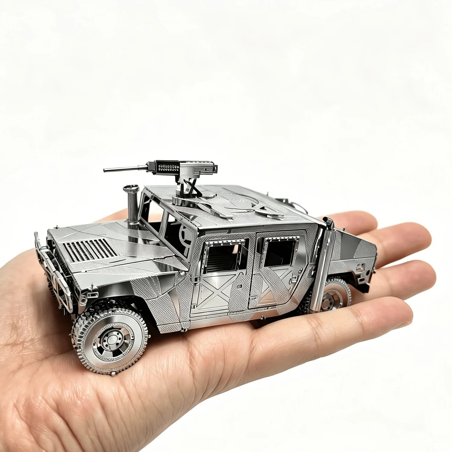 3D Metal Puzzle 4WD MILITARY AUTOMOBILE model DIY 3D Laser Cut Assemble Jigsaw Toys Desktop decoration GIFT For Audit