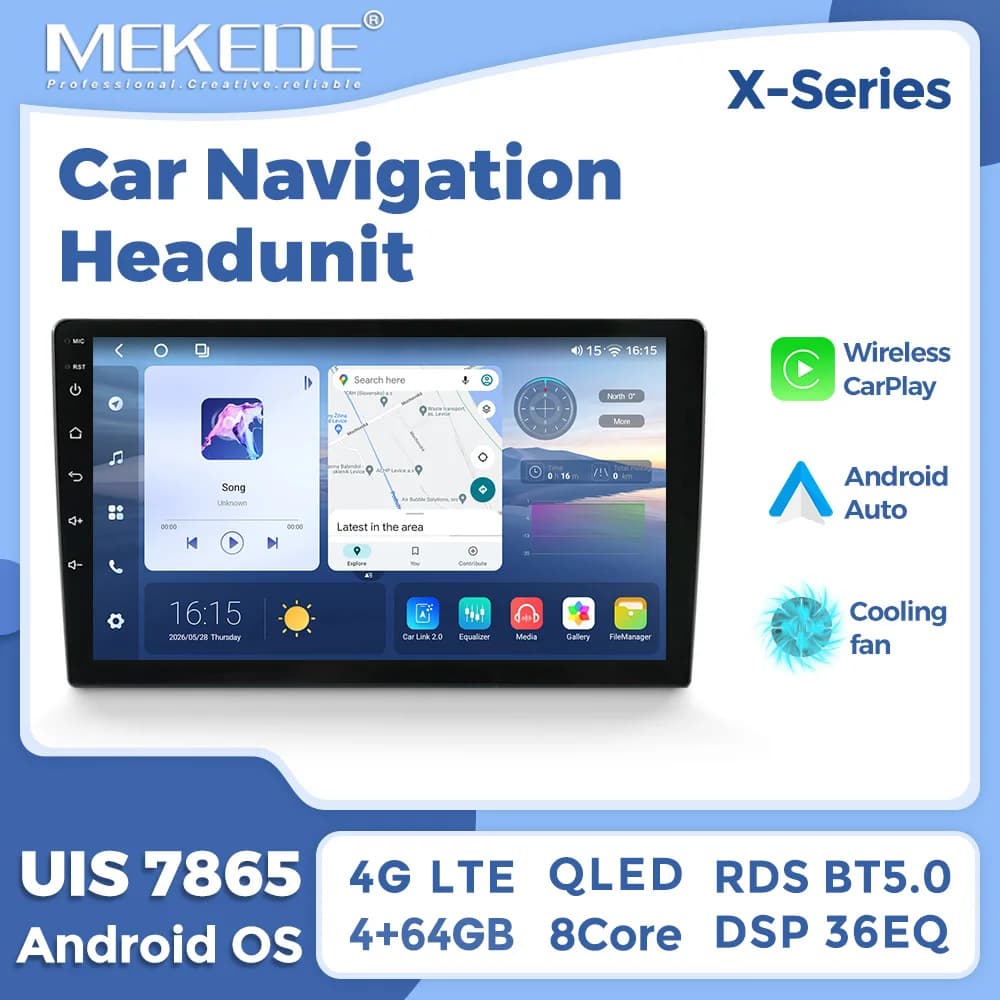 MEKEDE UIS7865 Android Auto 8Core Car Radio Stereo 9/10 Inch Wireless Carplay Multimedia Player For Universal WIFI GPS Autoradio