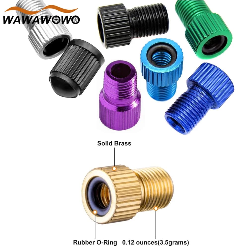 1Set adattatore per valvola Presta, adattatore per valvola bici da francese/regno unito a noi, adattatore per pompa per bicicletta per Mountain Bike, bici da strada e auto