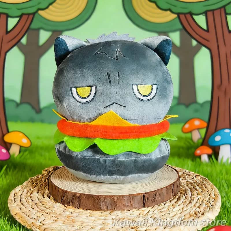 Kageyama Cien 5th Anniversary Commemoration Soft Figure Cat Cat Burger Bearing Idol Plush Cushions Game Cosplay Gifts of cartoons