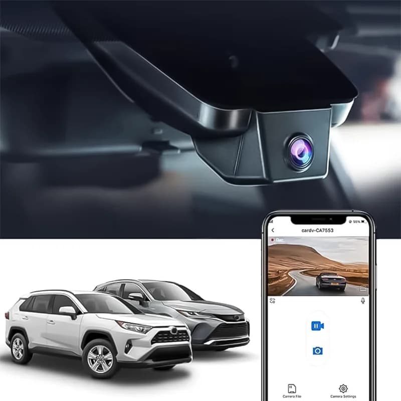Dash Cam 4K Fitcamx for Toyota RAV4 XA50 XA40 (2017-2026) and Venza/Harrier, Suzuki Across, DVR Camera for Auto, Design OEM