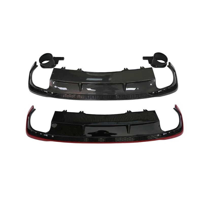 Diffusore Posteriore Nero Lucido Stile RS4 per Auto Audi A4 S4 B9.5 2020-2024, Splitter Paraurti Posteriore per Audi A4 S4 B9.5 2020 2021 2022 2023 2024