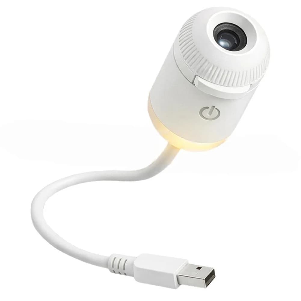 B03B-Mini LED per proiettore di luce notturna da camera da letto, lampada da parete con proiezione di motivi stellati alimentata tramite USB (5 diapositive)