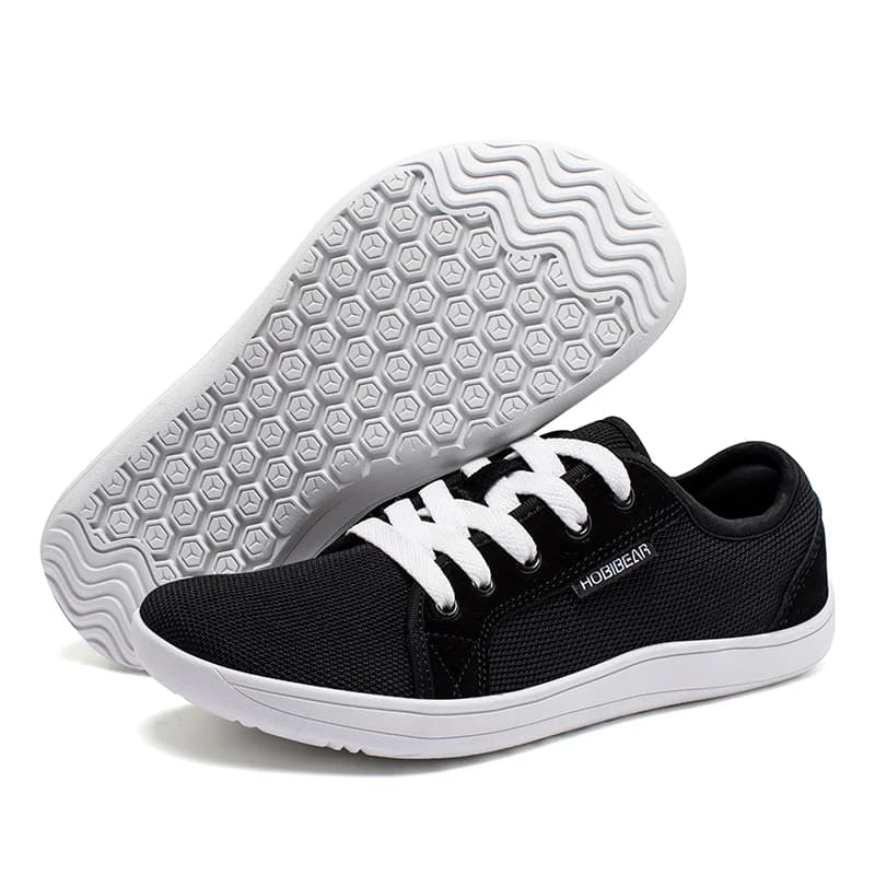 HOBIBEAR Scarpe a punta larga a piedi nudi Scarpe da ginnastica da corsa comode da uomo con lacci per esterni da donna Zero Drop