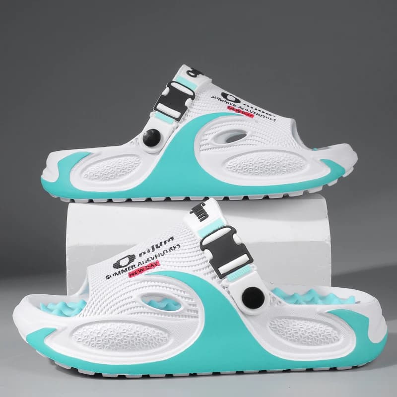 Massage Slippers for Men and Women Couple Style Summer Outdoor Wear Non-Slip Indoor and Outdoor Beach Sandals for Women