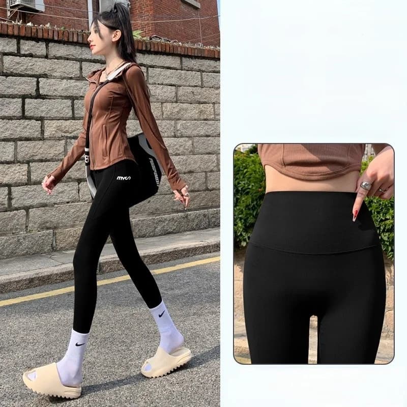 Pantaloni da yoga Taglie forti Donna Leggings sexy Donna a righe Compressione solida Abbigliamento sportivo Bootleg addominale europeo americano Street GF
