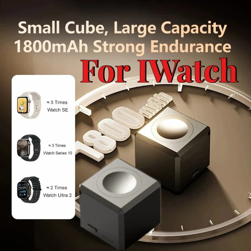 1800mAh Watch Wireless Power Bank Protable Fast Charging for Iphone Airpods Apple Iwatch 9 8 7 SE Ultra2 Magnetic