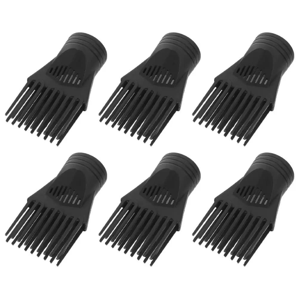 Set di 6 Accessori Universali per Asciugacapelli, Ugelli in Plastica per Uso Professionale e Domestico, per Lisciare e Arricciare i Capelli