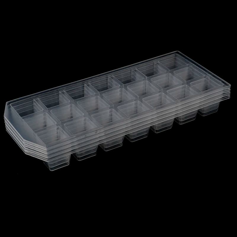 21Grid Ice Cube Pudding Maker Stampo Frigorifero Stampo per ghiaccio Vassoio Strumento Barra di plastica Facile da staccare