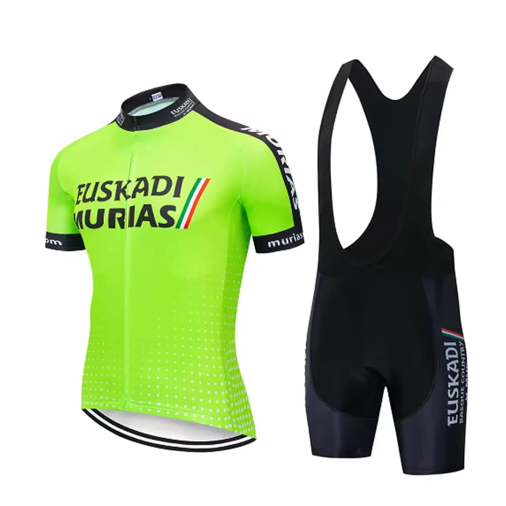 Nuova Maglia da Ciclismo Tour 2026EUSKADI, Set con Pantaloncini per Bici da Strada, Abbigliamento Sportivo Unisex ad Asciugatura Rapida