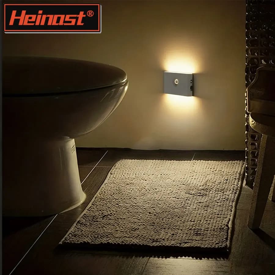 Luce notturna a induzione a LED Ricarica USB wireless Lampada da parete a induzione del corpo umano Camera da letto Corridoio Bagno Luce notturna impermeabile