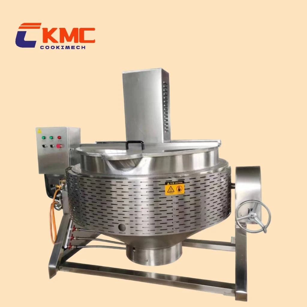 50 Liters Stainless Steel Hot Baking Pot Electric Heating Thermal Oil Jacket Kettle Pot with Mixer