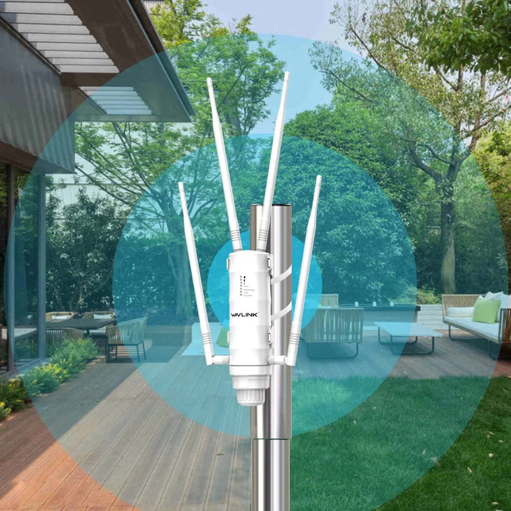 WiFi esterno 2.4G + 5Ghz Extender a lungo raggio Ad alta potenza AC1200/600/300 Ripetitore WiFi wireless esterno Router AP/WiFi Dual Dand