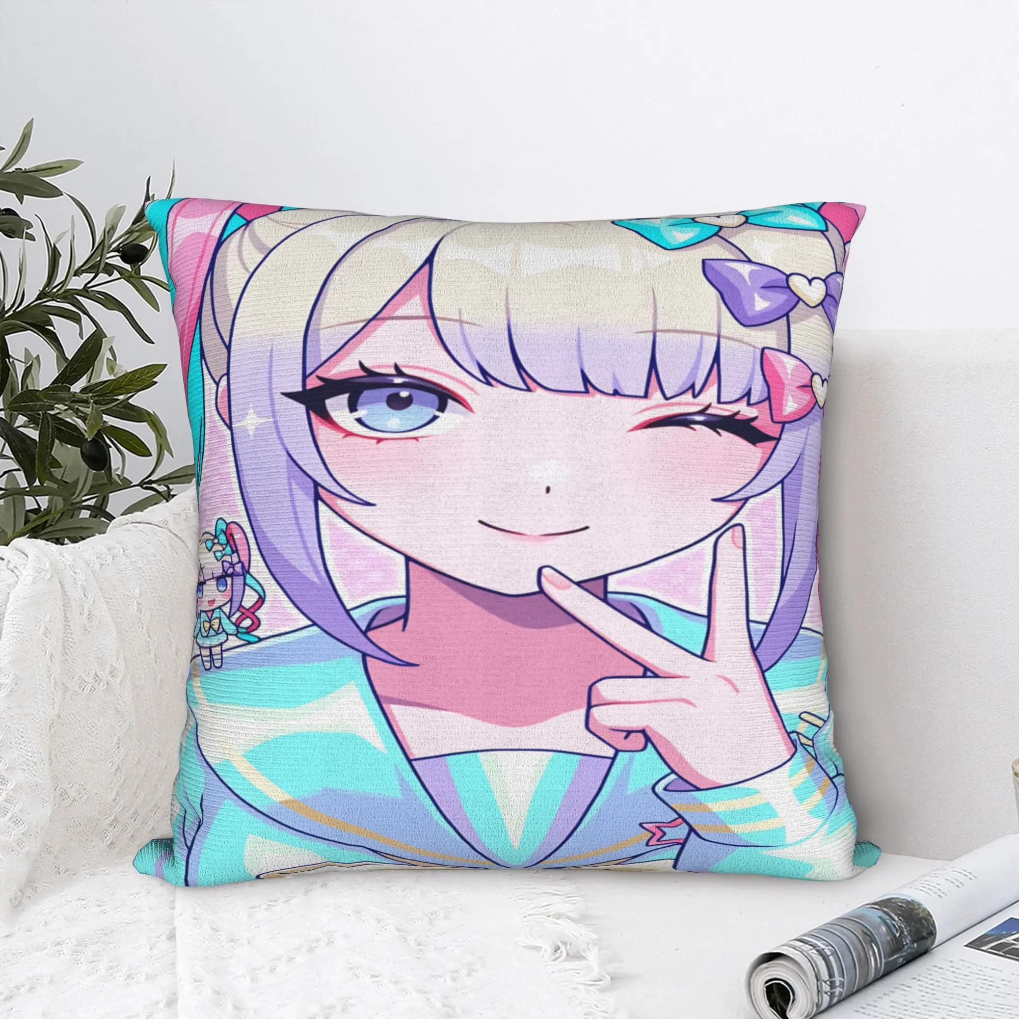 Needy Streamer Overload Kangel Pillowcases Simpatiche e divertenti fodere per cuscini per sedia, divano, decorazioni per la casa, comode fodere per cuscini