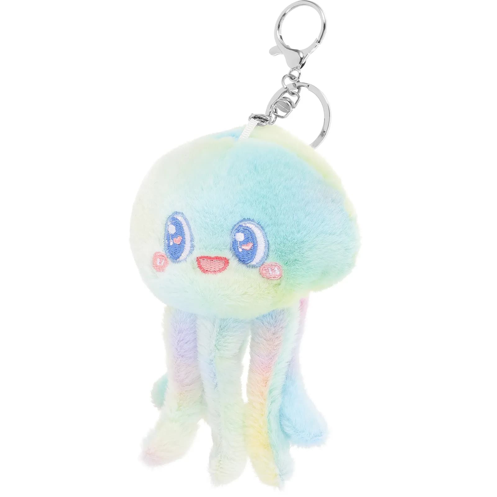 Portachiavi a Forma di Polpo, Morbido Peluche con Clip per Chiavi, Zaino, Auto, Regalo Carino e Decorativo