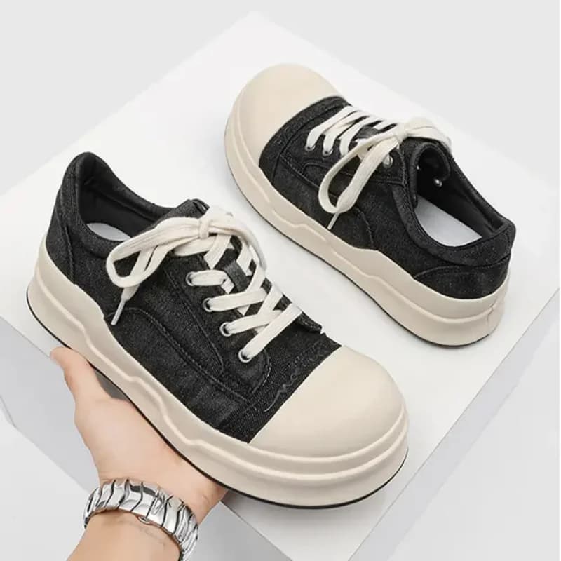 Thick Sole Comfortable Footwear with Wear Resistant Sole 2025 Autumn New Men Casual Shoes Fashion Breathable Men's Shoe Anti-slip